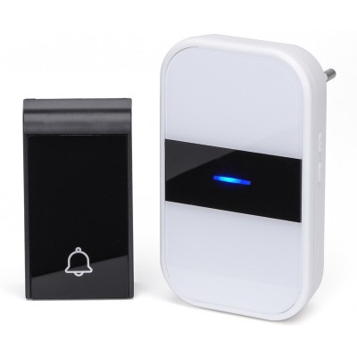 47,95 € Free Shipping | 5 units box Home appliance 0.6W Outdoor doorbell. Wireless and waterproof. Adjustable volume. 36 Melodies ABS and Acrylic. White and black Color