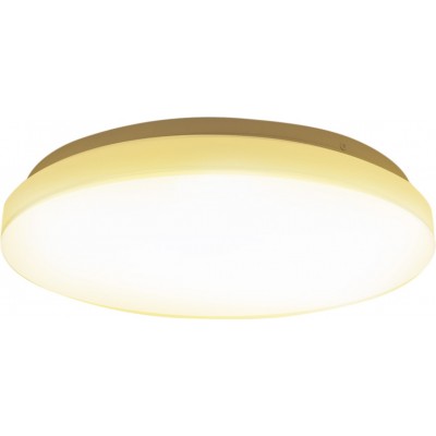 10,95 € Free Shipping | Indoor ceiling light 12W 3000K Warm light. Round Shape Ø 25 cm. LED ceiling lamp Metal casting and polycarbonate. White Color