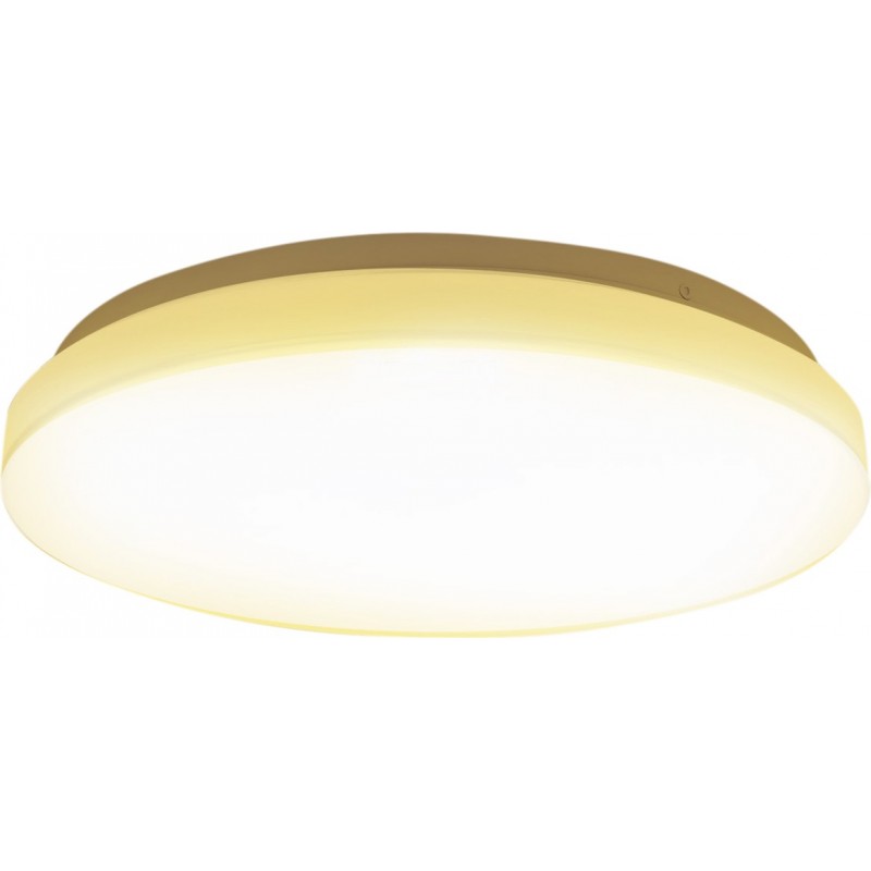 10,95 € Free Shipping | Indoor ceiling light 12W 3000K Warm light. Round Shape Ø 25 cm. LED ceiling lamp Metal casting and Polycarbonate. White Color