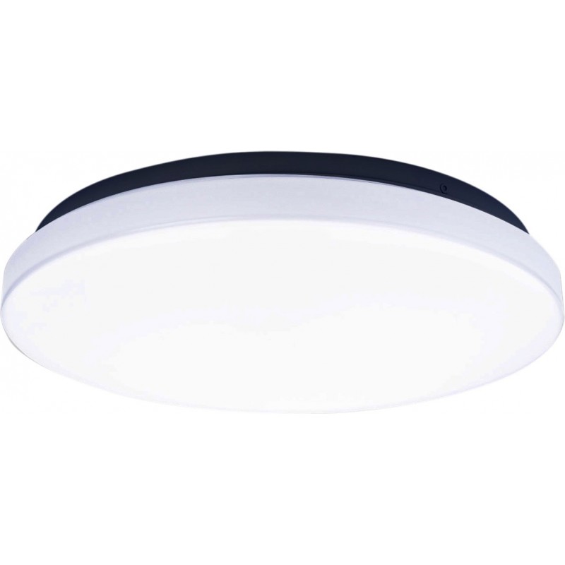 9,95 € Envio grátis | Luz de teto interna 12W 6500K Luz fria. Ø 25 cm. Lâmpada de teto LED Metais e policarbonato. Cor branco