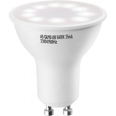 5 Einheiten Box LED-Glühbirne 4W GU10 LED Ø 5 cm. Weiß Farbe