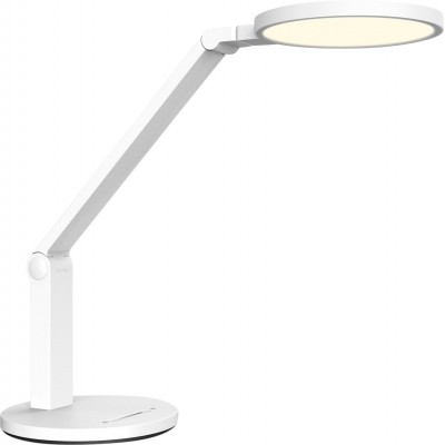 Lámpara de escritorio 15W 4000K Luz neutra. 46×44 cm. Control táctil. Regulable. LED de protección ocular. Función luz nocturna PMMA y Policarbonato. Color blanco