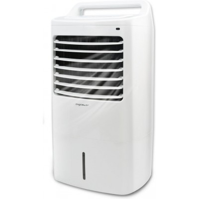 Pedestal fan Aigostar 60W 74×38 cm. Evaporative air conditioner. Remote control. Timer. humidifier Abs and pmma. White Color