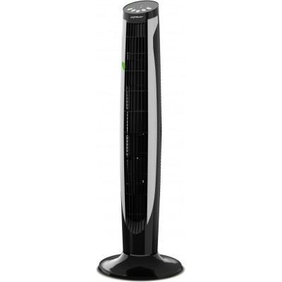 52,95 € Free Shipping | Pedestal fan Aigostar 45W 91×30 cm. Tower fan Abs and pmma. Black Color