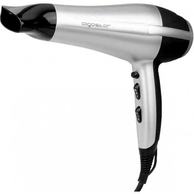19,95 € Free Shipping | Personal care Aigostar 2200W 28×24 cm. Hair dryer ABS and Polycarbonate. Silver Color