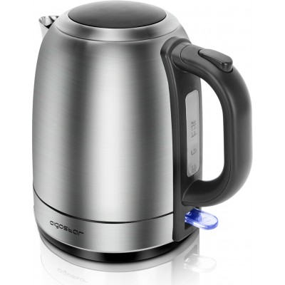 28,95 € Free Shipping | Kitchen appliance Aigostar 3000W 22×22 cm. High power electric kettle ABS and Stainless steel. Black and silver Color