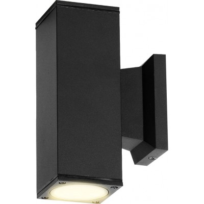 8,95 € Free Shipping | Outdoor wall light Aigostar Rectangular Shape 17×11 cm. Wall lamp Aluminum. Anthracite Color