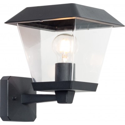 23,95 € Free Shipping | Outdoor wall light Aigostar 60W 24×22 cm. Wall lamp Aluminum and plastic. Black Color