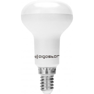 11,95 € Free Shipping | 5 units box LED light bulb Aigostar 7W E14 LED R50 Ø 5 cm. Aluminum and Plastic. White Color