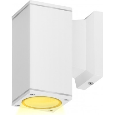 Applique da esterno Aigostar Forma Rettangolare 13×11 cm. Lampada a muro Alluminio. Colore bianca