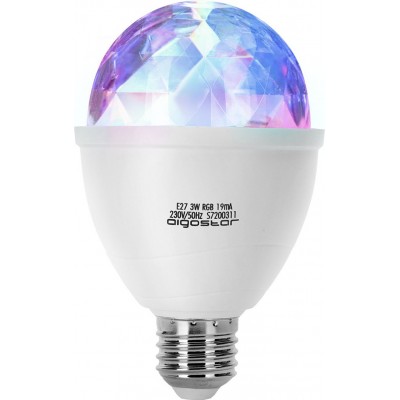 27,95 € Kostenloser Versand | 5 Einheiten Box Dekorative Beleuchtung Aigostar 3W Ø 8 cm. LED-Partybeleuchtung Polycarbonat. Weiß Farbe