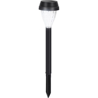 Leuchtfeuer Aigostar 0.6W 6500K Kaltes Licht. 34×7 cm. LED-Solarlampe PMMA und Polycarbonat. Schwarz Farbe