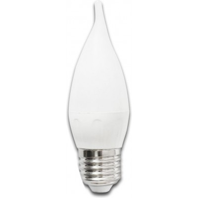 7,95 € Kostenloser Versand | 5 Einheiten Box LED-Glühbirne Aigostar 4W E27 3000K Warmes Licht. Ø 3 cm. LED-Kerze Weiß Farbe