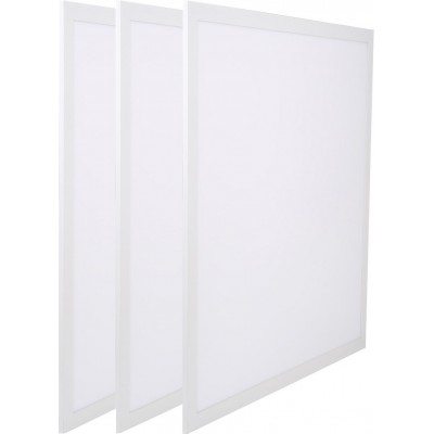 24,95 € Free Shipping | LED panel Aigostar 40W 4000K Neutral light. 60×60 cm. Aluminum and pmma. White Color