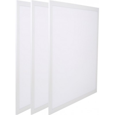 Panel LED Aigostar 40W 4000K Luz neutra. Forma Cuadrada 60×60 cm. Aluminio y PMMA. Color blanco
