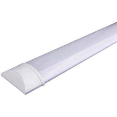 12,95 € Free Shipping | Ceiling lamp Aigostar 30W 4000K Neutral light. 90×7 cm. LED batten lamp PMMA and Polycarbonate. White Color