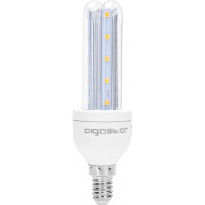 8,95 € Free Shipping | 5 units box LED light bulb Aigostar 6W E14 LED 3000K Warm light. 13 cm