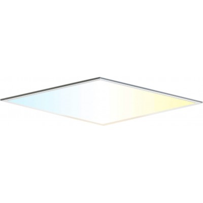 31,95 € Envoi gratuit | Panneau LED Aigostar 32W 60×60 cm. Panneau lumineux intelligent Wi-Fi mince Aluminium et métal. Couleur blanc