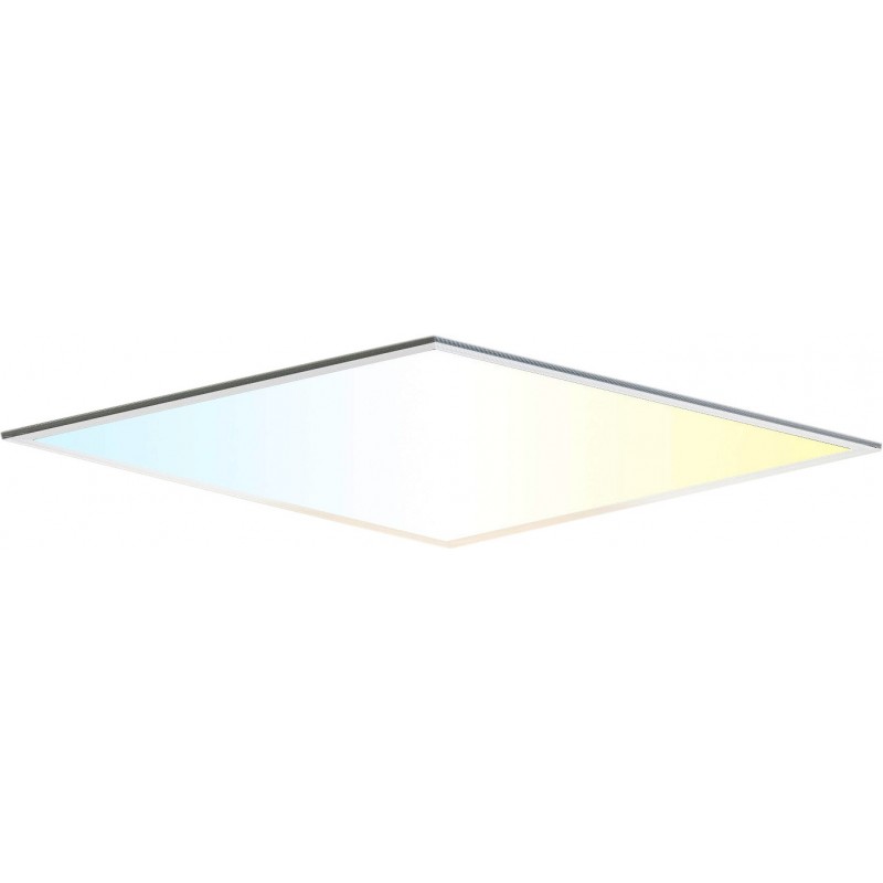 31,95 € Envío gratis | Panel LED Aigostar 32W 60×60 cm. Panel de luz extrafino WiFi inteligente Aluminio y metal. Color blanco