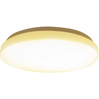 10,95 € Envio grátis | Luz de teto interna Aigostar 12W 3000K Luz quente. Forma Redondo Ø 25 cm. Lâmpada de teto LED Fundição de metais e policarbonato. Cor branco