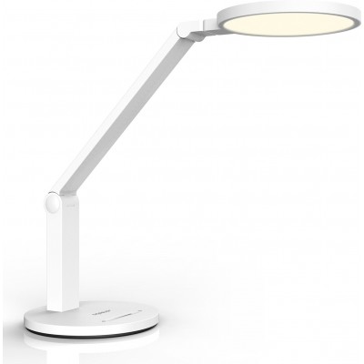 Lampada de escritorio Aigostar 15W 4000K Luz neutra. 46×44 cm. LED profissional com proteção para os olhos PMMA e Policarbonato. Cor branco