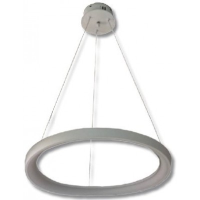 121,95 € Free Shipping | Hanging lamp 42W Round Shape Ø 50 cm. Memory. Control with Smartphone APP. Remote control Gray Color