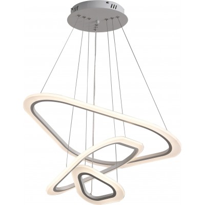 321,95 € Free Shipping | Hanging lamp 60W Round Shape Ø 60 cm. Remote control White Color