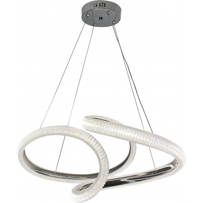Hanging lamp 91.5W Round Shape Ø 56 cm. Remote control Acrylic. White Color