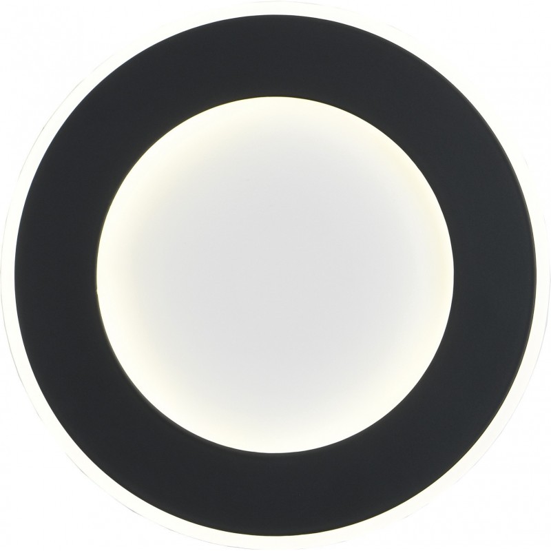 53,95 € Free Shipping | Indoor wall light 19W 4000K Neutral light. Round Shape Ø 20 cm. Black Color