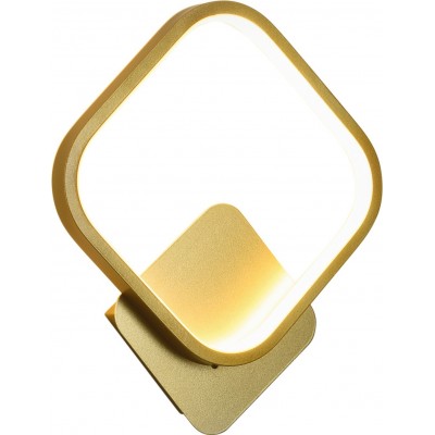 63,95 € Free Shipping | Indoor wall light 15W 4000K Neutral light. Square Shape 25×20 cm. Golden Color