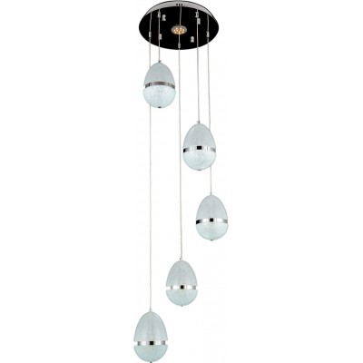 261,95 € Free Shipping | Hanging lamp 64W Spherical Shape Ø 30 cm. Remote control Plated chrome Color