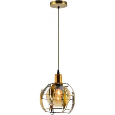 39,95 € Бесплатная доставка | Подвесной светильник Ø 20 cm. 3 световые точки Металл. Коричневый Цвет