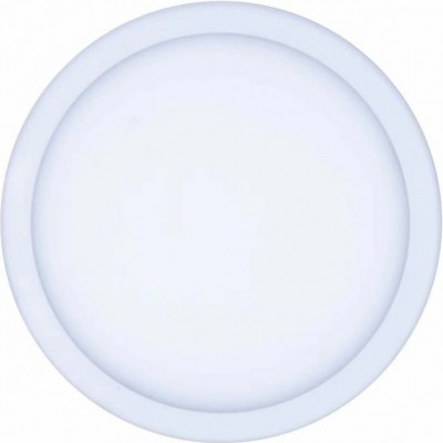 Iluminación empotrable 20W 6000K Luz fría. Forma Redonda Ø 23 cm. Acrílico y Metal. Color blanco