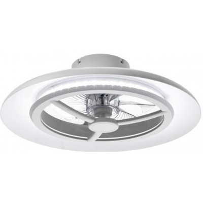 Ceiling fan with light 100W 7 blades. Remote control. Summer and winter function. DC motor Acrylic. White Color