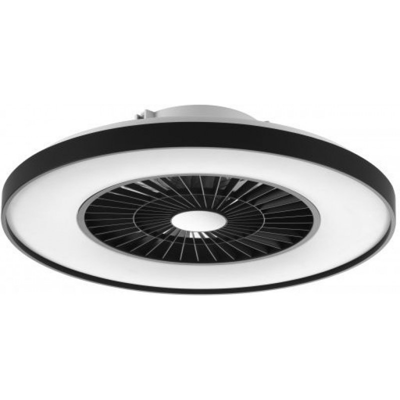 156,95 € Free Shipping | Ceiling fan with light 100W 7 blades. Remote control. Summer and winter function. DC motor Acrylic. White Color