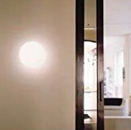 151,95 € Envío gratis | Aplique de pared interior 48W Ø 14 cm. Resina. Color blanco