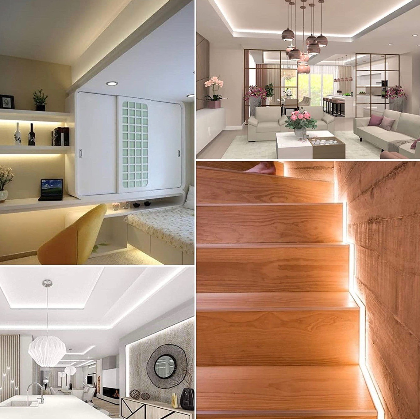 142,95 € Envoi gratuit | Boîte de 5 unités Bande LED et tuyau 12W LED 4500K Lumière neutre. 500 cm. 5 mètres. Bobine de bande LED. Prédécoupé tous les 10 centimètres Couleur blanc