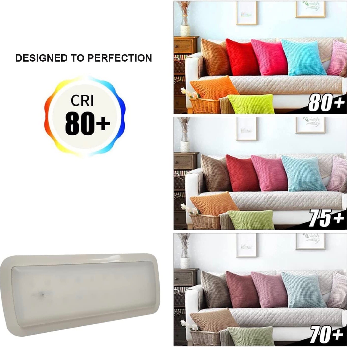 186,95 € Envoi gratuit | Boîte de 10 unités Applique murale d'intérieur 3W 6500K Lumière froide. 24×8 cm. LED Pmma. Couleur blanc