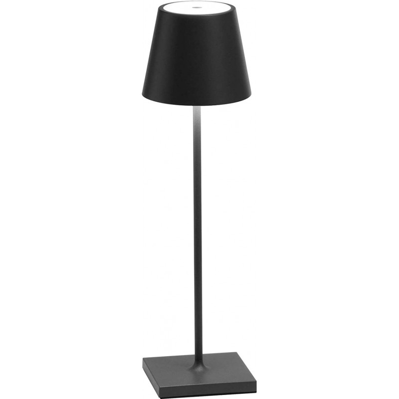 152,95 € Free Shipping | Outdoor lamp 2W 3000K Warm light. Conical Shape 45×16 cm. Dimmable LED Terrace, garden and public space. Aluminum. Black Color