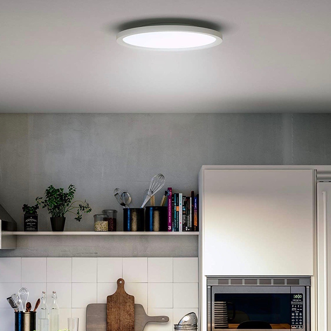 197,95 € Free Shipping | Indoor ceiling light Philips 24W 45×44 cm. LED. Alexa and Google Home Aluminum and pmma. White Color
