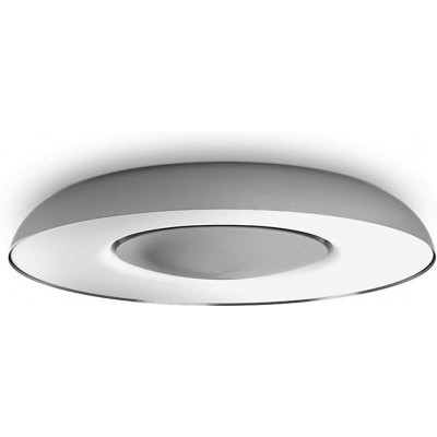 213,95 € Free Shipping | Indoor ceiling light Philips 27W 6500K Cold light. 39×39 cm. LED. Alexa and Google Home Metal casting. Aluminum Color