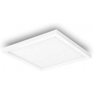 199,95 € Kostenloser Versand | LED-Panel Philips 19W 30×30 cm. LED. Alexa und Google Home Aluminium und pmma. Weiß Farbe