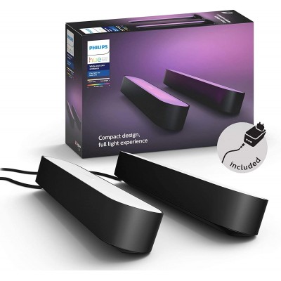 Scatola da 2 unità Faretto da interno Philips 7W 6500K Luce fredda. Regolabile. Compatibile con Alexa. Include Driver Colore nero