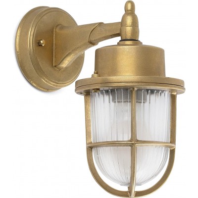 Innenwandleuchte 60W 21×20 cm. Nautisches Design Messing. Golden Farbe