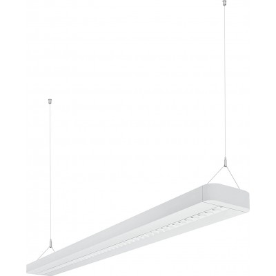 Hanging lamp 42W 120×12 cm. LED Aluminum. White Color