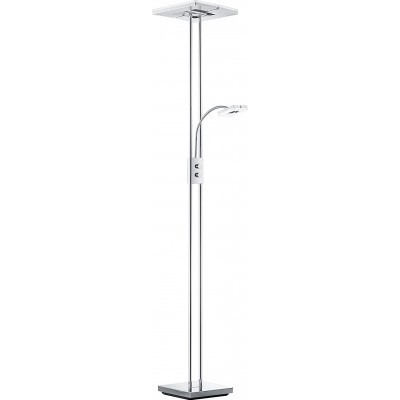 182,95 € Free Shipping | Floor lamp Trio 4W 1600K Very warm light. Extended Shape 180×36 cm. LED with auxiliary reading lamp Bedroom. Modern Style. Metal casting. White Color