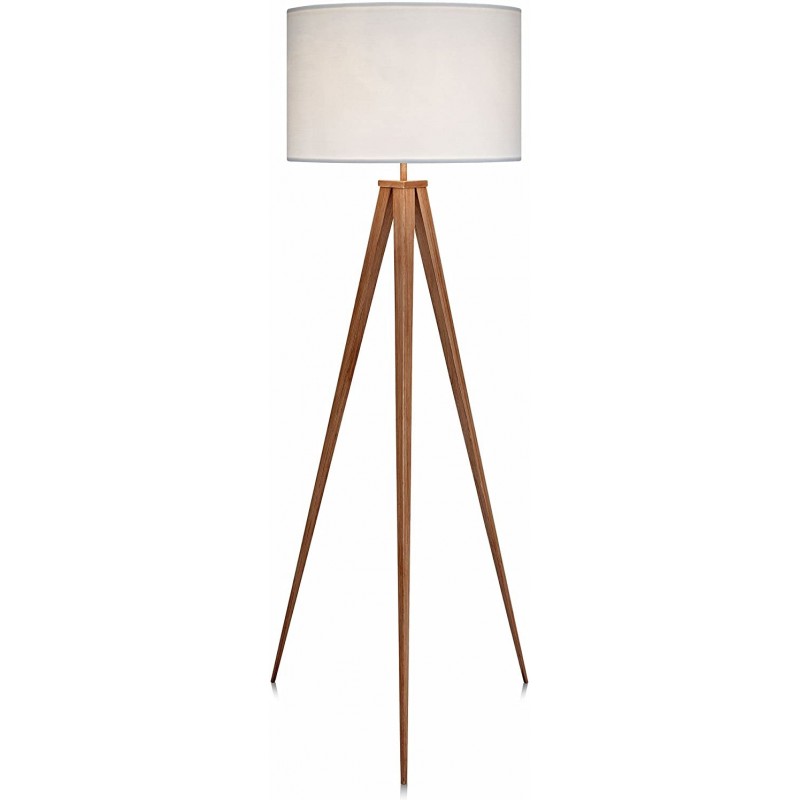 188,95 € Free Shipping | Floor lamp 50W Cylindrical Shape 176×50 cm. Clamping tripod Living room, dining room and bedroom. Modern Style. PMMA and Metal casting. White Color