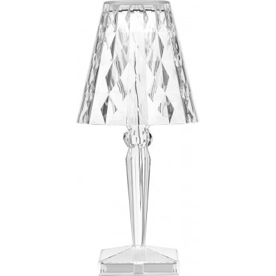 Table lamp 3W Conical Shape Ø 17 cm. Dimmable Living room, dining room and bedroom. Crystal