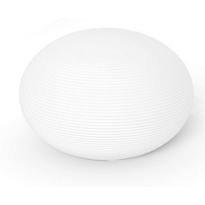 Lámpara de sobremesa Philips 10W 6500K Luz fría. Forma Esférica 18 cm. LED RGB Multicolor Bluetooth. Alexa y Google Home Salón, comedor y dormitorio. Cristal. Color blanco