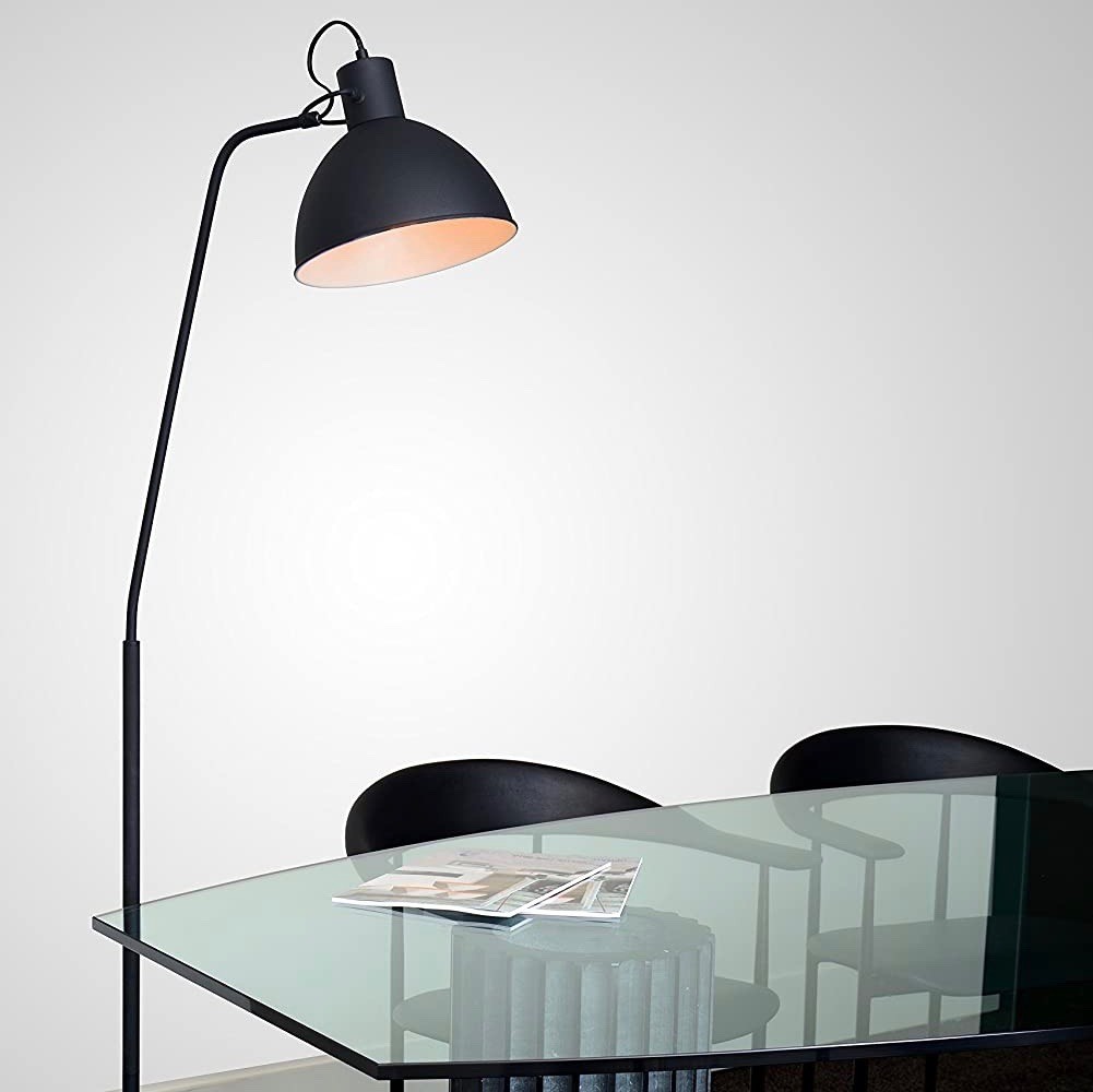 135,95 € Envío gratis | Lámpara de pie 60W Ø 28 cm. Metal. Color negro
